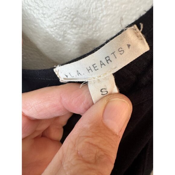 L.A. Hearts Women's Black Dress Size S midi dress spaghetti strap‎ pullover - Picture 3 of 7